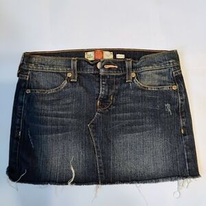 Old Navy Blue and Gold Mini Skirt Casual